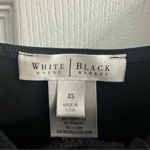 Vintage Y2K WHBM Black Fitted Ruched Camisole Tank Top Coquette Size Extra Small - Picture 5 of 7